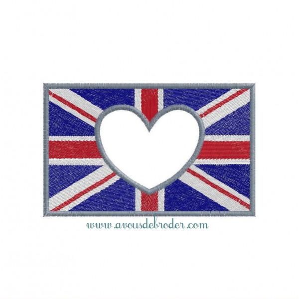 Union Jack (Appliqué Coeur)