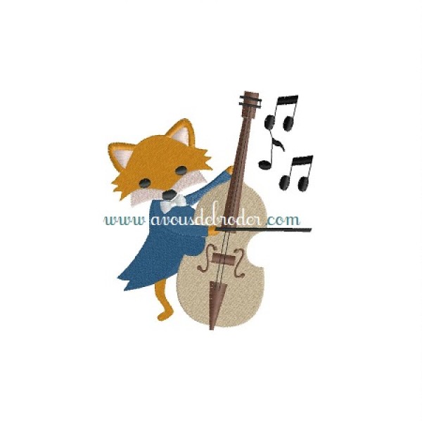T-shirt Motif Renard Musicien Avec Guitare - Illustration Animale Pour Hommes, Femmes, Enfants - Coupe Classique - 11