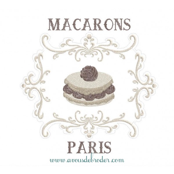 Macaron Chantilly avec Cadre