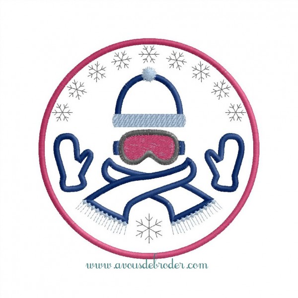 Écusson Tissu Ski – GUILLESTRE 1000M (SK2063, Occasion)