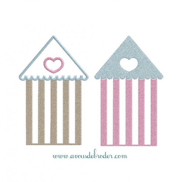 Cabine de Plage Coeur